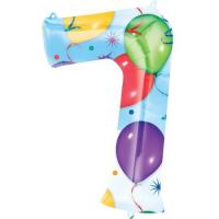 Фольгированная цифра 7 Шары