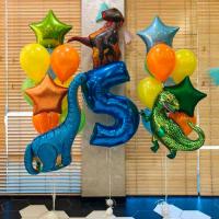 Комплект шаров на 5 лет Динозаврия