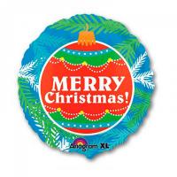 Шар новогодний круглый Merry Christmas