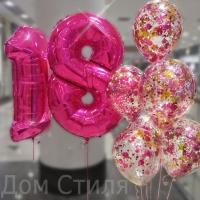 Цифры с гелиевыми шарами
