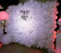 Фотозона из шаров Свадебная
