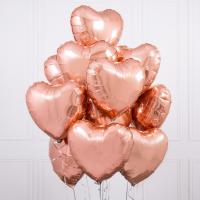 Букет из сердец Rose Gold