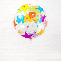 Шар Bubble Happy Birthday №2