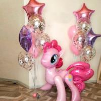 Фонтан шаров Little Pony в звездах