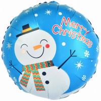 Круг Снеговик Merry Christmas (46см)