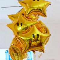 Букет фольгированных звезд Звезда смайл
