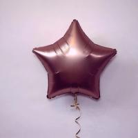 Шар звезда 19 Сатин Rose Copper