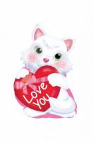 ILY Котенок с сердцем