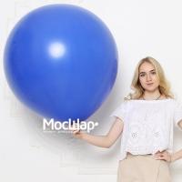 Большой шар с гелием 90см Синий