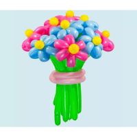 Фигура из шаров Цветной букет