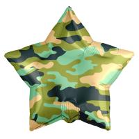 Шар звезда Камуфляж Военный