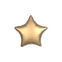 Фольгированная звезда маленькая Сатин Gold Sateenn
