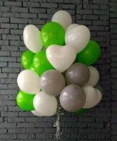 Облако из 30 гелиевых шаров