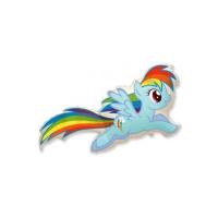 Фольгированный шар My Little Pony, Лошадка Радуга. Голубой фигура