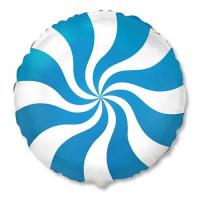 Шар 18 конфета голубая
