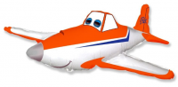 Фигура, Гоночный самолет, Оранжевый, 112 см