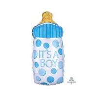 Фольгированный шар маленький Бутылочка ITS A BOYY