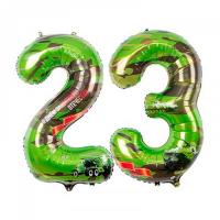 Шары на 23 февраля цифры камуфляж
