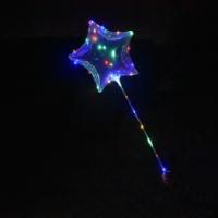 Светящиеся Шары Bubble (Баблс-Бобо) Звезда со светящей лентой на палочкее
